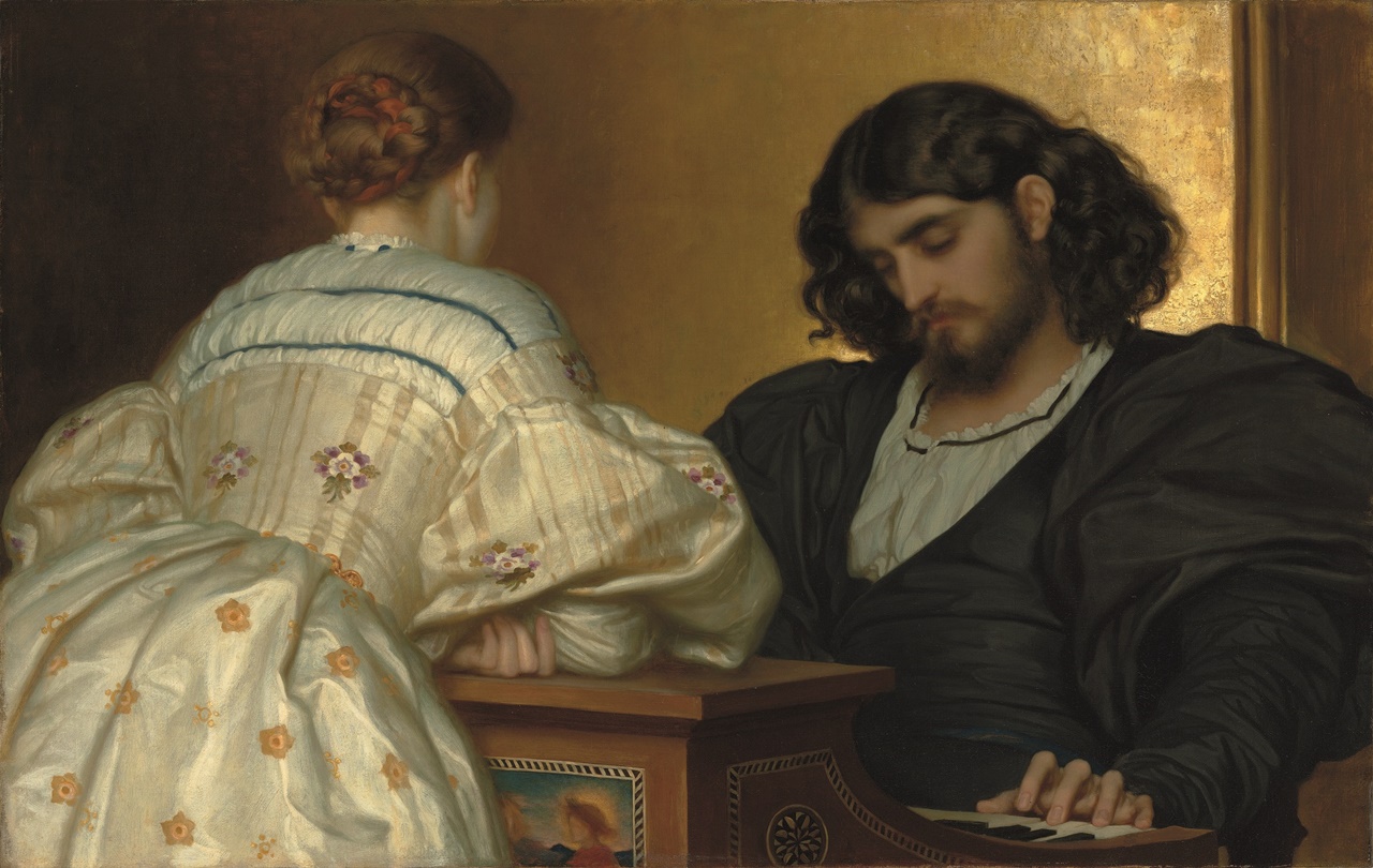 Fredric, Lord Leighton, <i>Golden Hours</i>, ca. 1864. Courtesy Christie's.