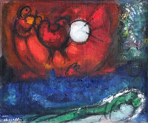  Marc Chagall, Etude pour la Nuit de Vence (c. 1962–1957). Courtesy of Stern Pissarro Gallery. 