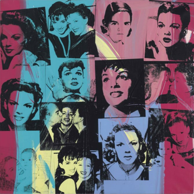 Andy Warhol, <em>Judy Garland and Liza Minnelli</em> (1978), which Liza Minnelli sold in 2015. Courtesy of Christie's New York.
