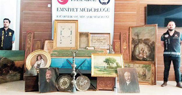 Stolen artwork recovered in Turkey. Courtesy of the Istanbul Police Department Anti-Smuggling Branch.