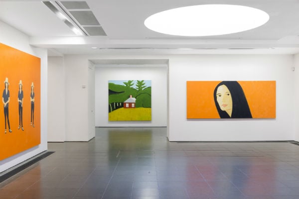 Installation view of Alex Katz's "Quick Light" at the Serpentine Gallery. Photo ©readsreads.info.