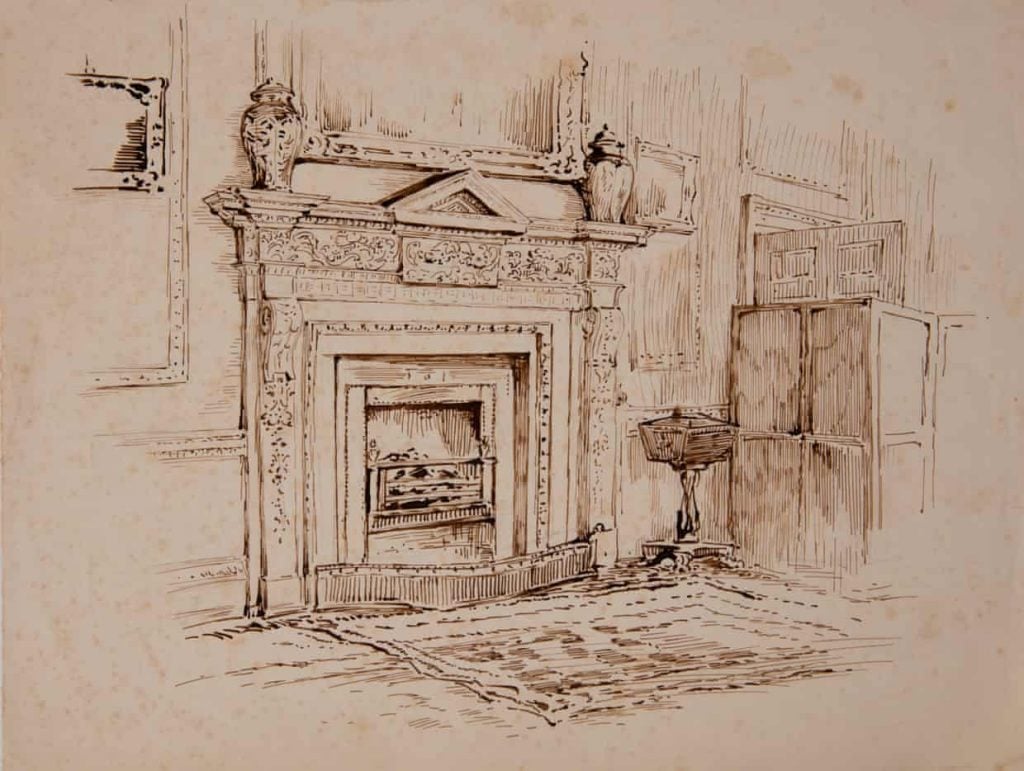 One of the newly-discovered Beatrix Potter drawings. Courtesy of the National Trust.