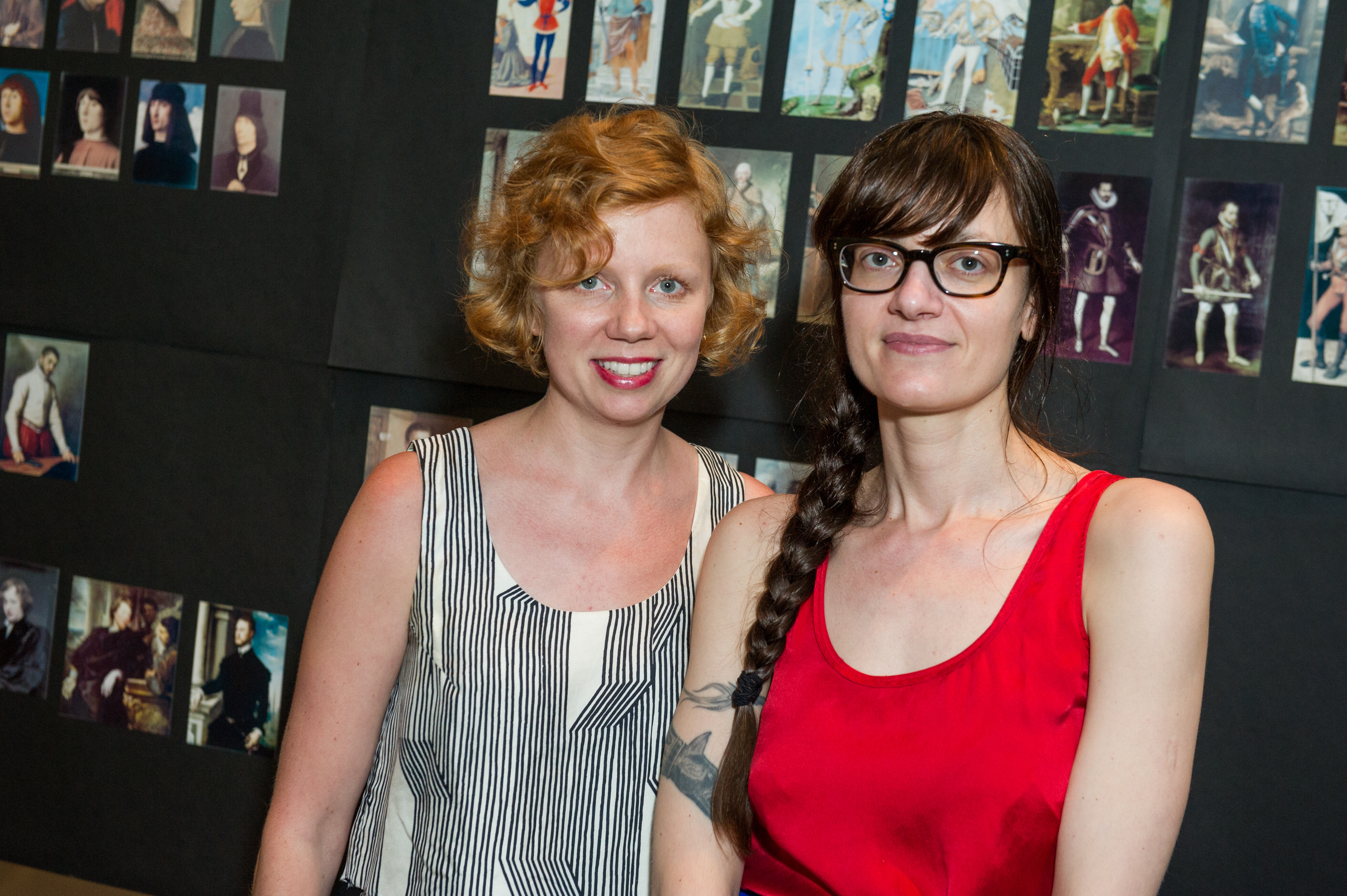 Natalie Bell and Andra Ursuta at the New Museum for the opening of "The Keeper." Courtesy of Madison McGaw/BFA.