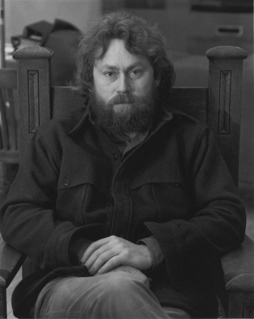 Donald Judd in 1970. Photo Paul Katz, courtesy Judd-Hume Prize.