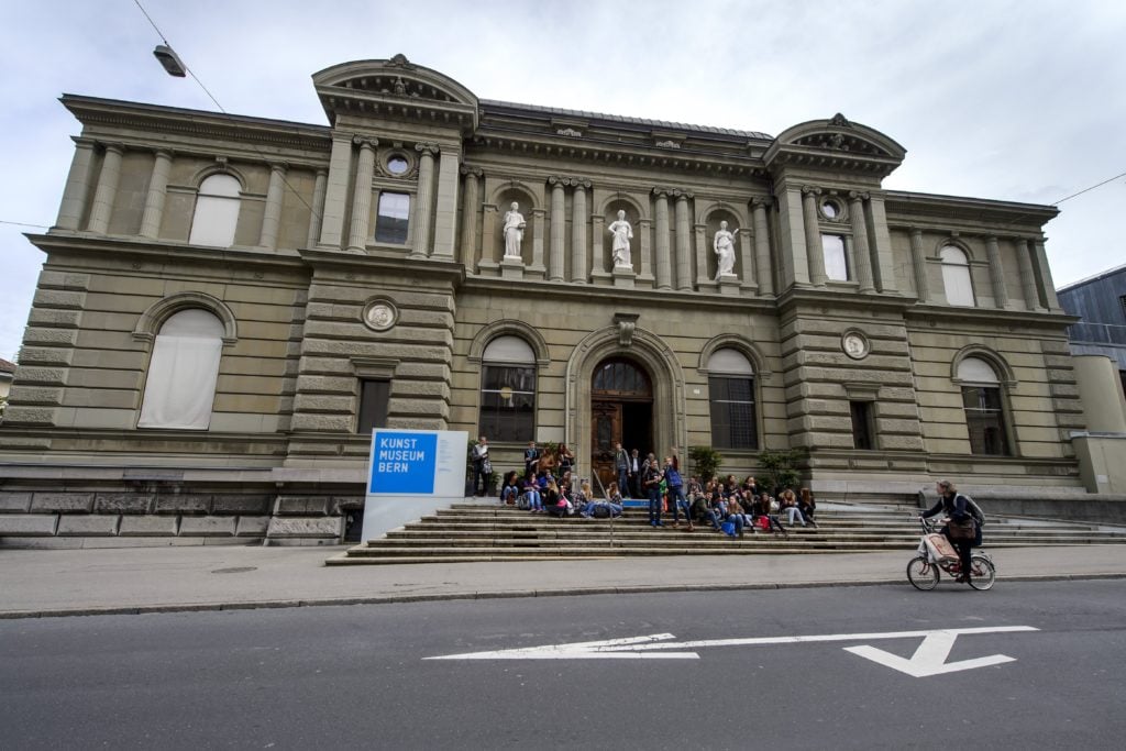 The Museum of Fine Arts (Kunstmuseum) of Bern is pictured on May 8, 2014. The museum said it was shocked to learn that Cornelius Gurlitt the son of a Nazi-era art dealer had left it a disputed hoard of priceless paintings—some thought to have been plundered from Jews. One day after the death of Cornelius Gurlitt aged 81, his lawyer told the Museum of Fine Arts in the western Swiss city of Bern that it was the sole heir of the German's spectacular collection. Photo courtesy of Fabrice Coffrini/AFP/Getty Images.