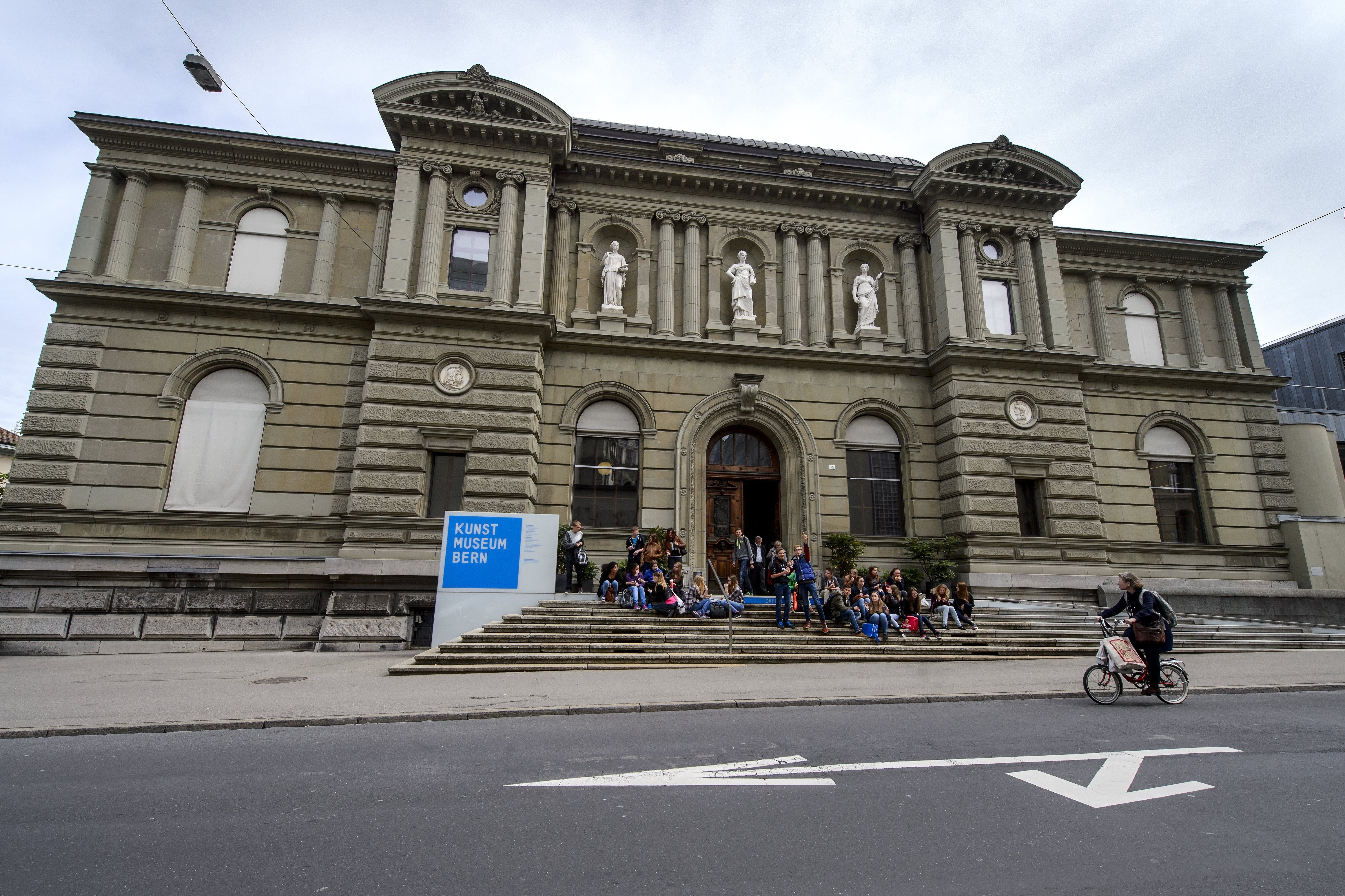 The Museum of Fine Arts (Kunstmuseum) of Bern is pictured on May 8, 2014. The museum said it was shocked to learn that Cornelius Gurlitt the son of a Nazi-era art dealer had left it a disputed hoard of priceless paintings -- some thought to have been plundered from Jews. One day after the death of Cornelius Gurlitt aged 81, his lawyer told the Museum of Fine Arts in the western Swiss city of Bern that it was the sole heir of the German's spectacular collection. Photo courtesy of FABRICE COFFRINI/AFP/Getty Images.