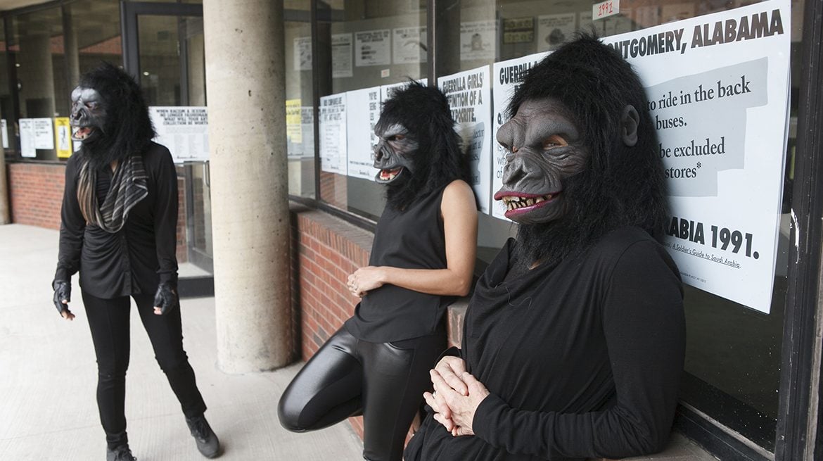 The Guerrilla Girls. Courtesy of Andrew Hindraker via Whitechapel Gallery.