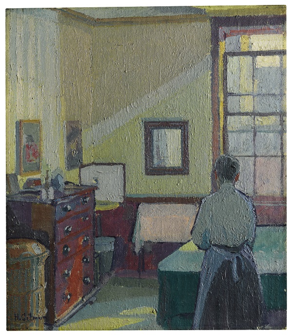 Harold Gilman, <i> Interior (Mrs. Mounter)</i>, (1917). Courtesy of Sotheby's