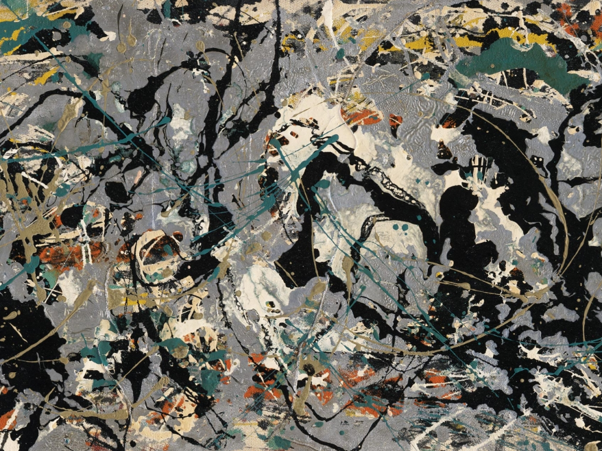 Jackson Pollock, detail of Number 10, 1949 (1949). Courtesy of the Museum of Fine Arts, Boston.