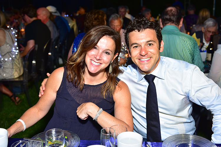 Jennifer Lynn Savage and Fred Savage at the The LongHouse Reserve 2016 Jubilee Year Summer Benefit. Courtesy of Sean Zanni, © Patrick McMullan.