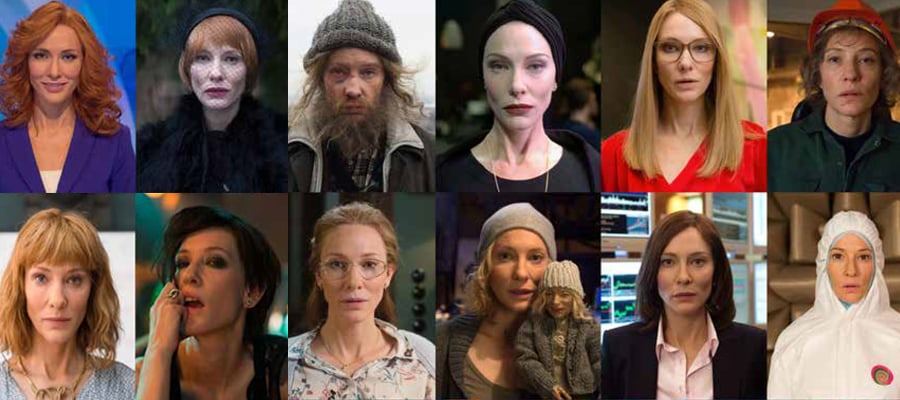 Julian Rosefeldt, <em>Manifesto</em> (2015), film stills featuring Cate Blanchett. Courtesy Julian Rosefeldt and VG Bild-Kunst, Bonn. 