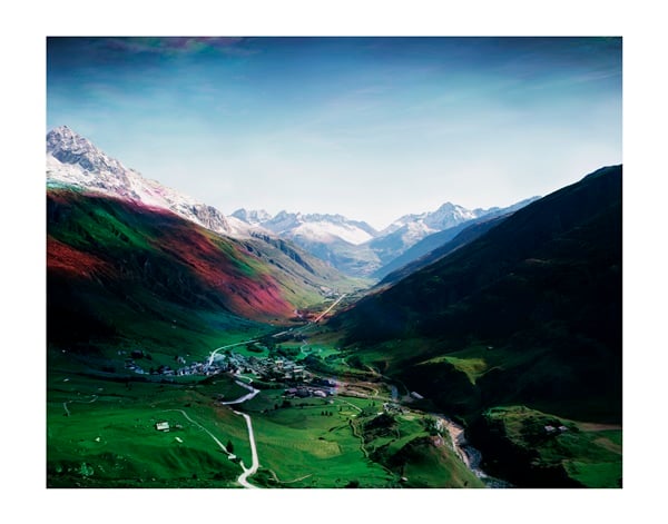 Florian Maier-Aichen, Untitled (Andermatt) (2014). Courtesy of the artist and Blum & Poe, Los Angeles. 