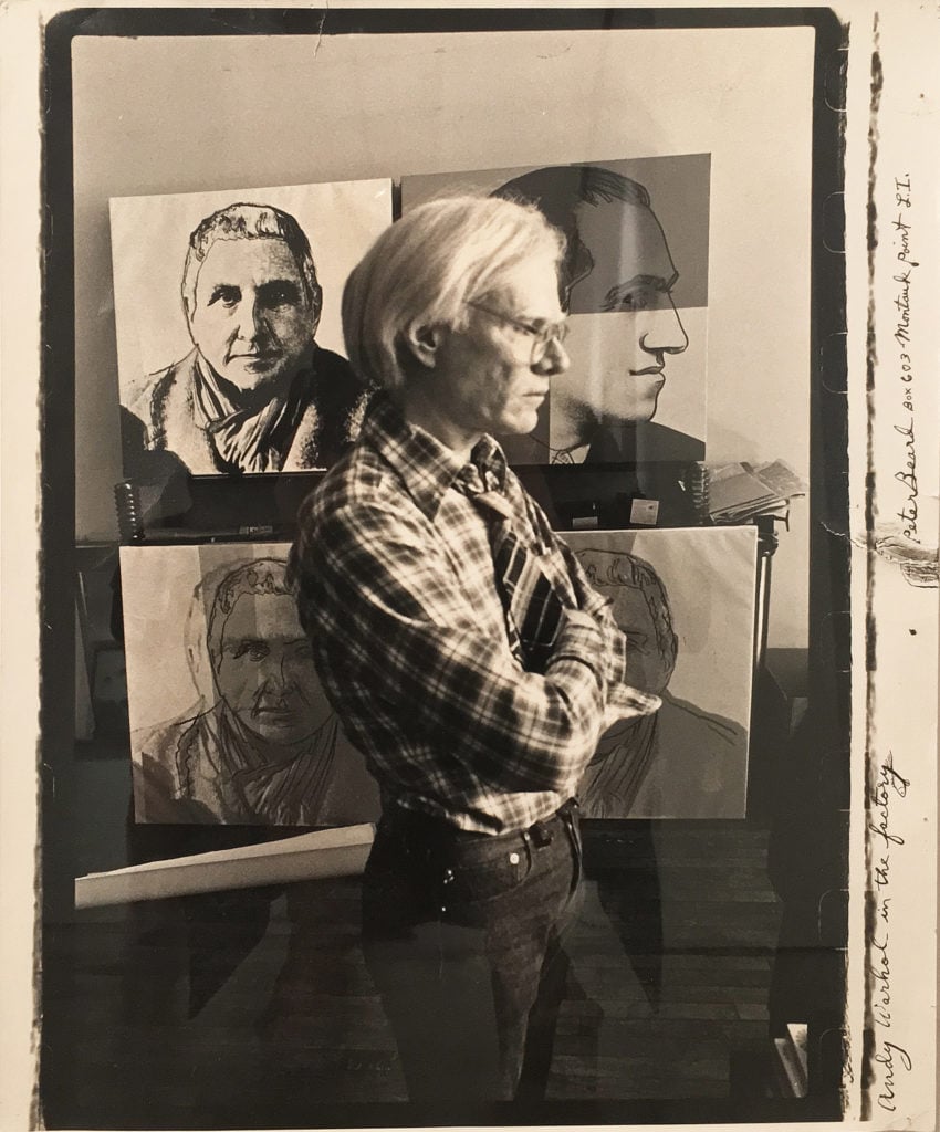 Peter Beard, Andy Warhol at The Factory (c. 1976).