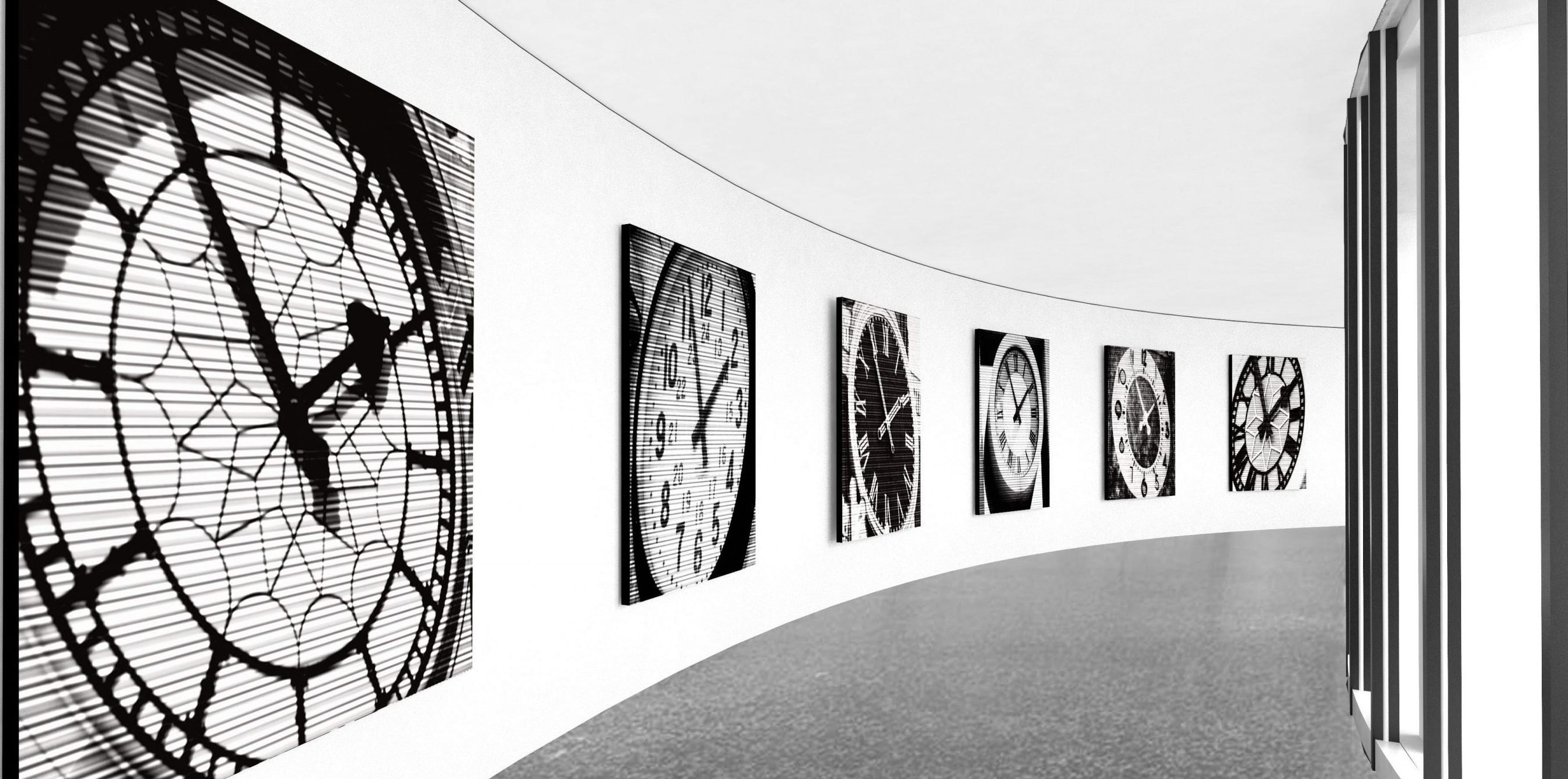 Installation view of "Bettina Pousttchi: World Time Clock." Courtesy of the Hirshhorn Museum and Sculpture Garden.