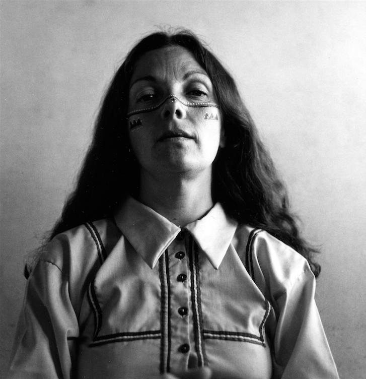 Graciela Iturbide, <em> Self Portrait with the Seri Indians, Sonoran Desert, Mexico</em> (1979). Courtesy of the artist