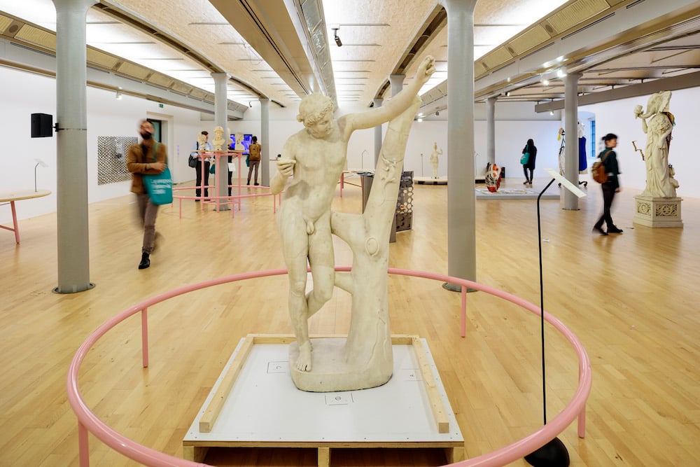 Statue of Apollo Sauroktonos, 1st century AD on display in Ancient Greece at Tate Liverpool as part of the 9th of Liverpool Biennial. Photo ©Tate Liverpool, Roger Sinek.