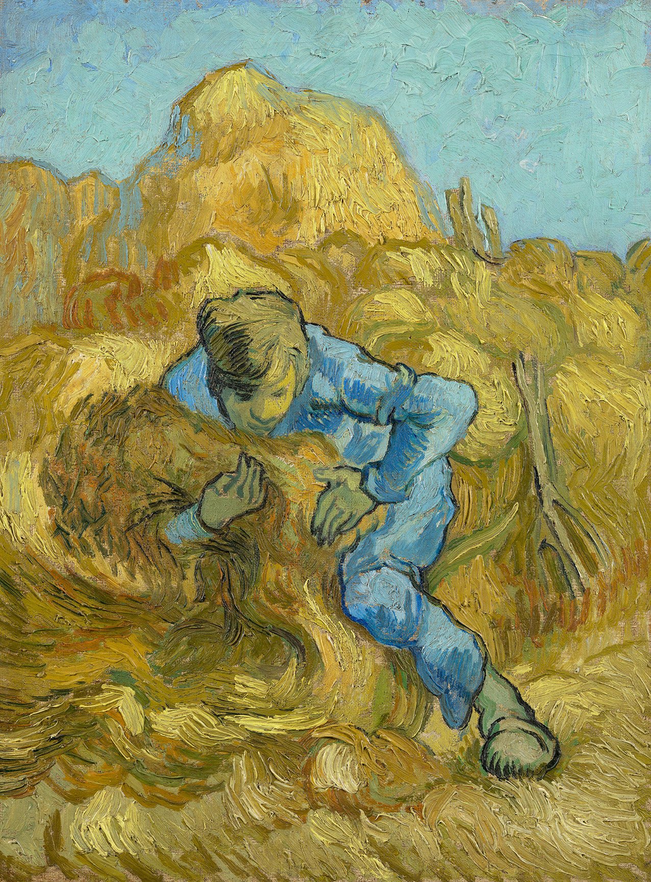 Vincent van Gogh, The Sheaf-Binder (after Millet), 1889 courtesy of Fondation Vincent Van Gogh Arles. 