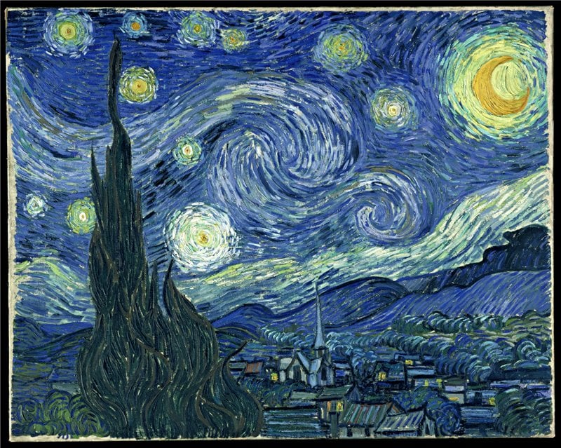 Irina Raquel. Vincent Van Gogh, The Starry Night (2014). Courtesy of Flickr via Creative Commons. 