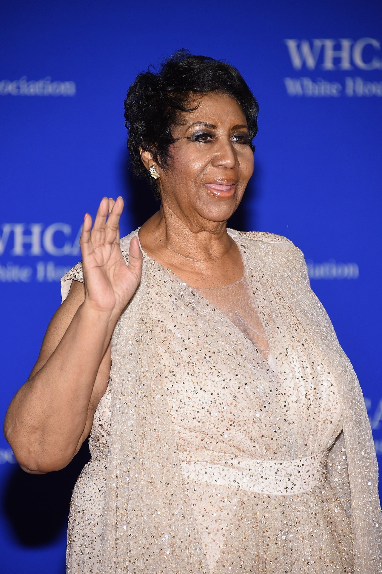 Jones photographed stars including Aretha Franklin, shown here in a photo by Larry Busacca/Getty Images.