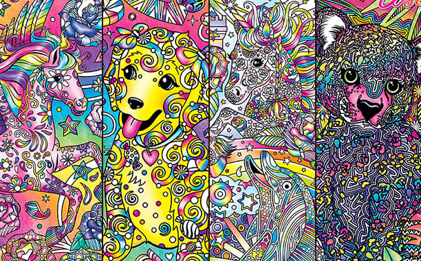 A First Look at Lisa Frank's Rainbow-Tinged Take on the Adult Coloring Book  Craze