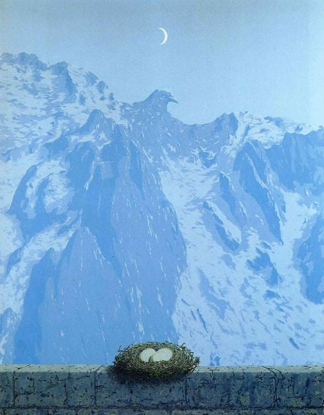 Domain of Arnheim (1962). Rene Magritte. Image courtesy http://www.renemagritte.org