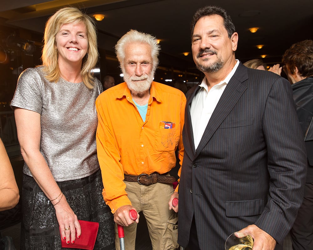 Heidi Holst, Mark di Suvero, and Michael Manjarris at the Storm King Art Center Seventh Annual: Gala Dinner and Live Auction. Courtesy of Benjamin Lozovsky/BFA.