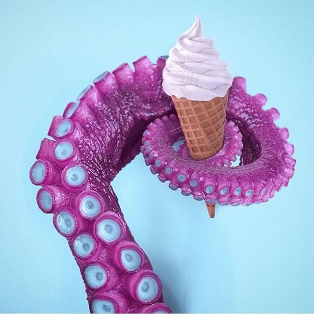 An ice cream work of art by Paul Fuentes. Courtesy of the Museum of Ice Cream.