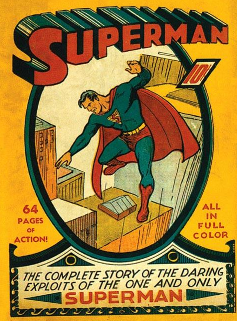 <em>Superman No. 1</em>, published in June 1939. Courtesy of DC Comics.