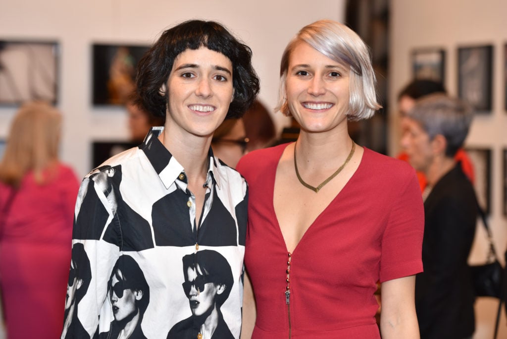 Kate Owen and Sam Shannon at the Aperture Foundation 2016 Fall Benefit. Courtesy of photographer Jared Siskin, © Patrick McMullan.