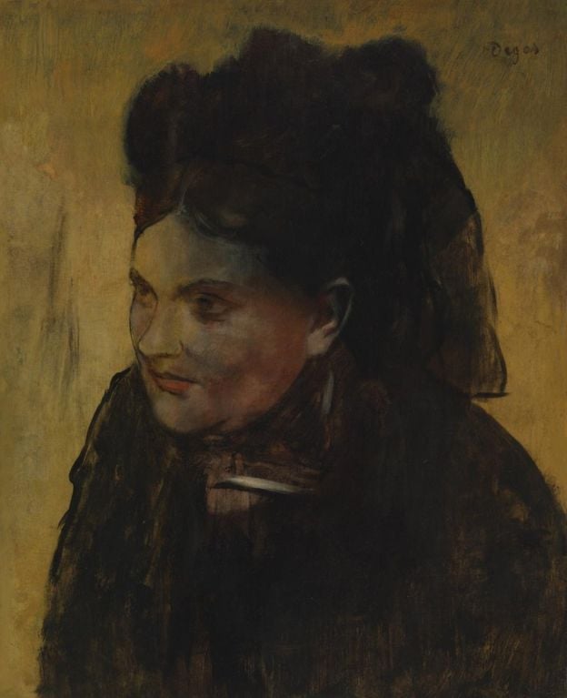 Edgar Degas, <i> Portrait of a Woman,</i> (1876-1880). Photo courtesy NATIONAL GALLERY OF VICTORIA