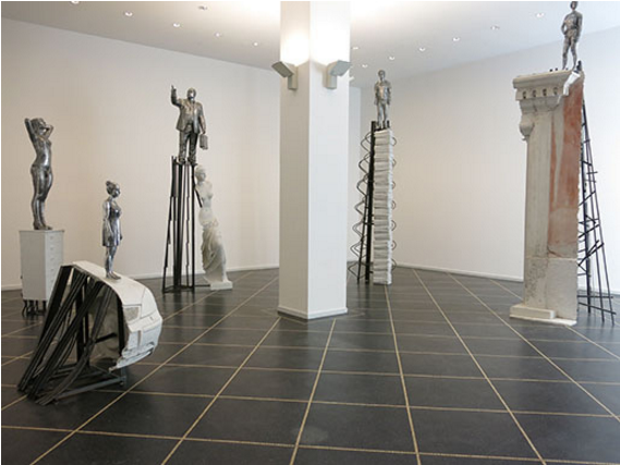 Bjørn Nørgaard, Stylites (2016), installation view. Courtesy of Galleri Susanne Ottesen.
