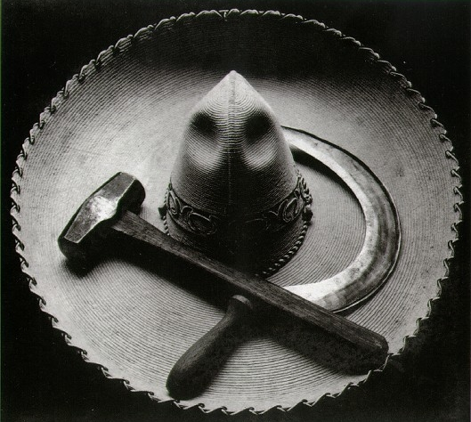 Tina Modotti, Mexican Sombrero with Hammer and Sickle, 1927. Courtesy Fotocommunity.