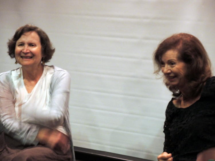Lenore Schorr and Annina Nosei at Cinema Under the Influence and Young Women in the Arts' screening of <em>Downtown 81</em>. Courtesy of Nathan Monroe-Yavneh. 