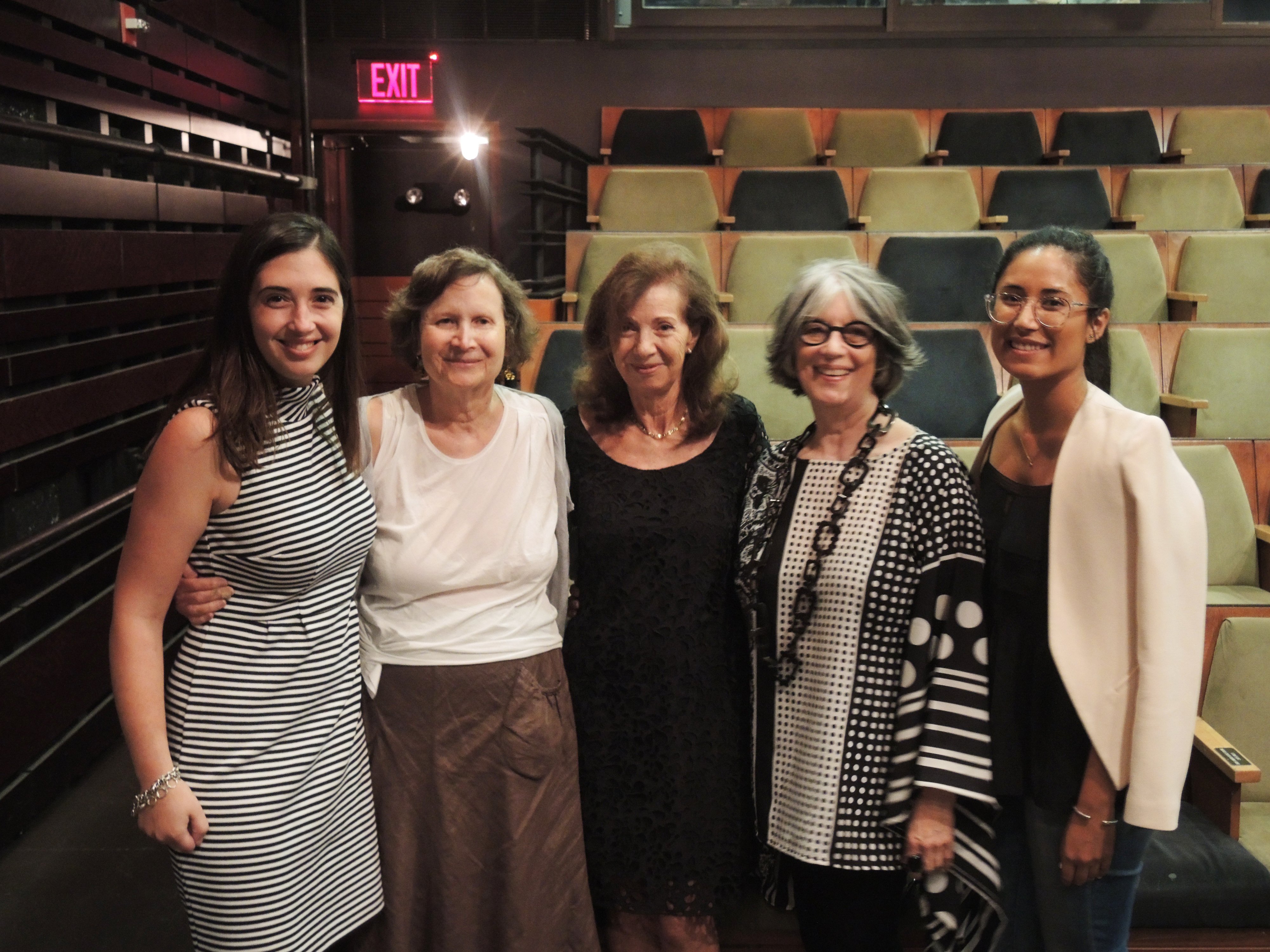 Sarah Cascone, Lenore Schorr, Annina Nosei, Gracie Mansion, and Katya Khazei at Cinema Under the Influence and Young Women in the Arts' screening of <em>Downtown 81</em>. Courtesy of Nathan Monroe-Yavneh. 