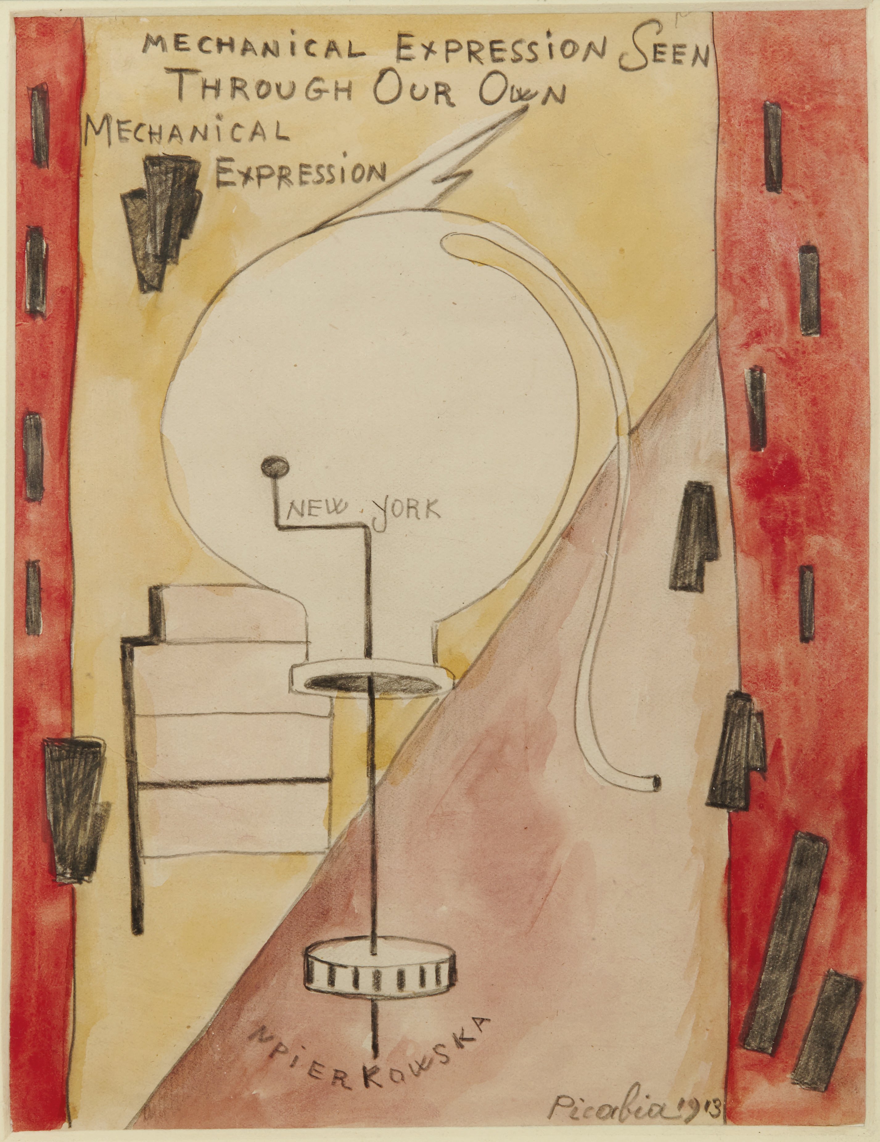 Francis Picabia, Mechanical expression seen through our own mechanical expression (1913). Estimate : €200.000-300.000. Photo: ©Christie’s Images Ltd, 2016.