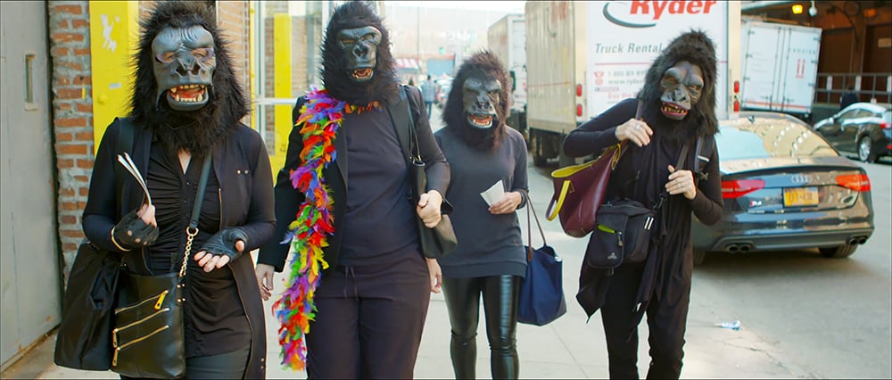 The Guerrilla Girls are known for wearing gorilla masks. Photo: Courtesy Guerrilla Girls.