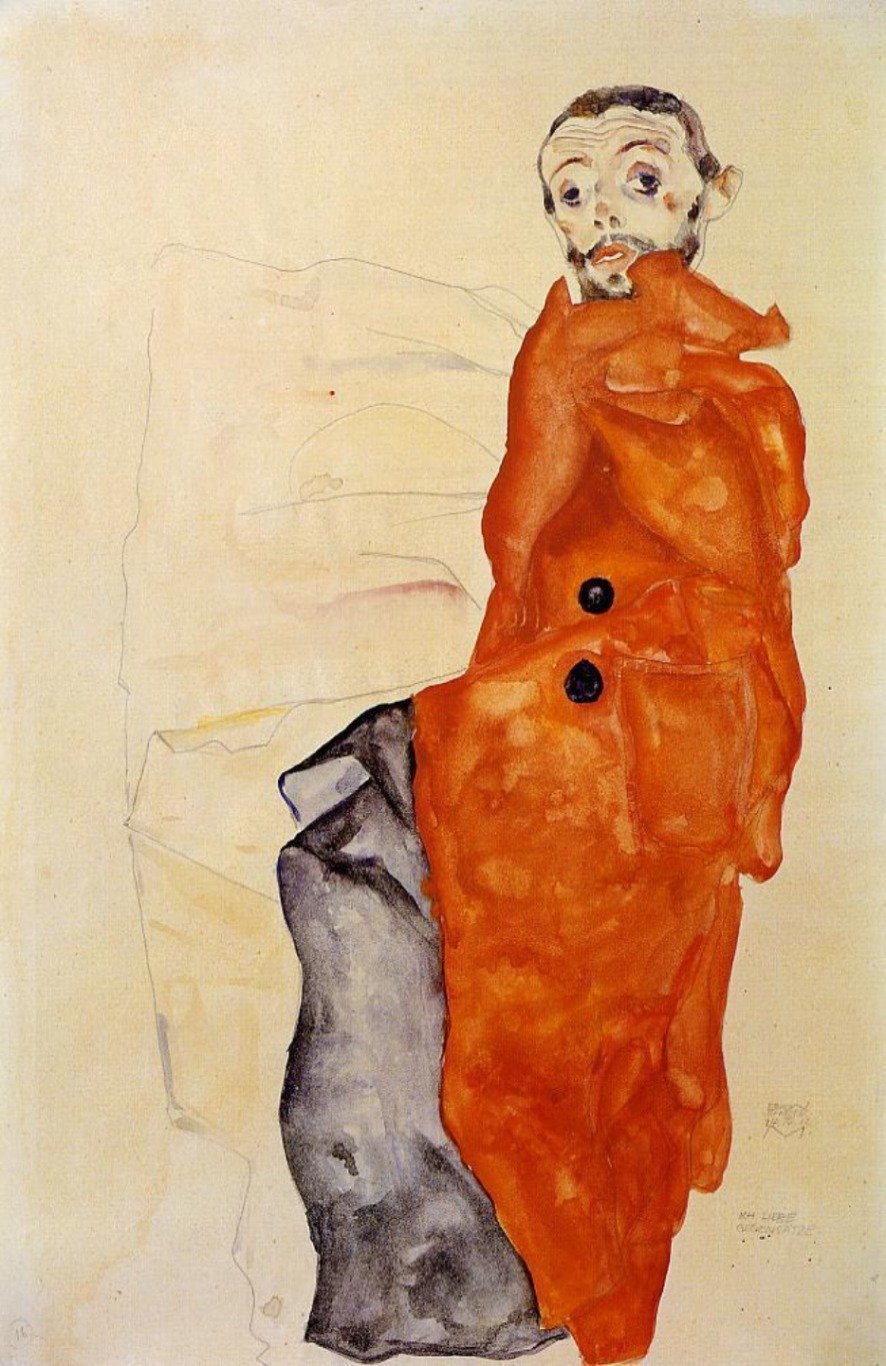 Egon Schiele, I Love Antitheses (1912). Collection of Ronald Lauder, courtesy of the Athenaeum.