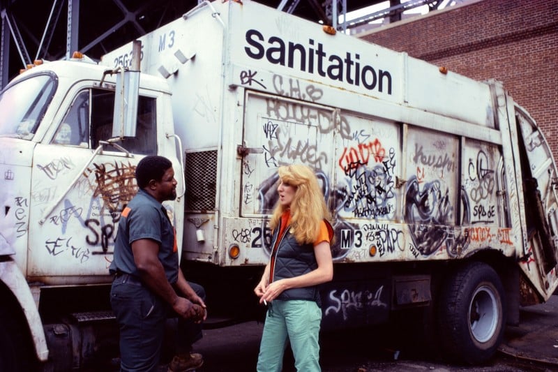 Mierle Laderman Ukeles, Touch Sanitation Performance, 1979-1980. Image courtesy of the artist and Ronald Feldman Fine Arts, New York.