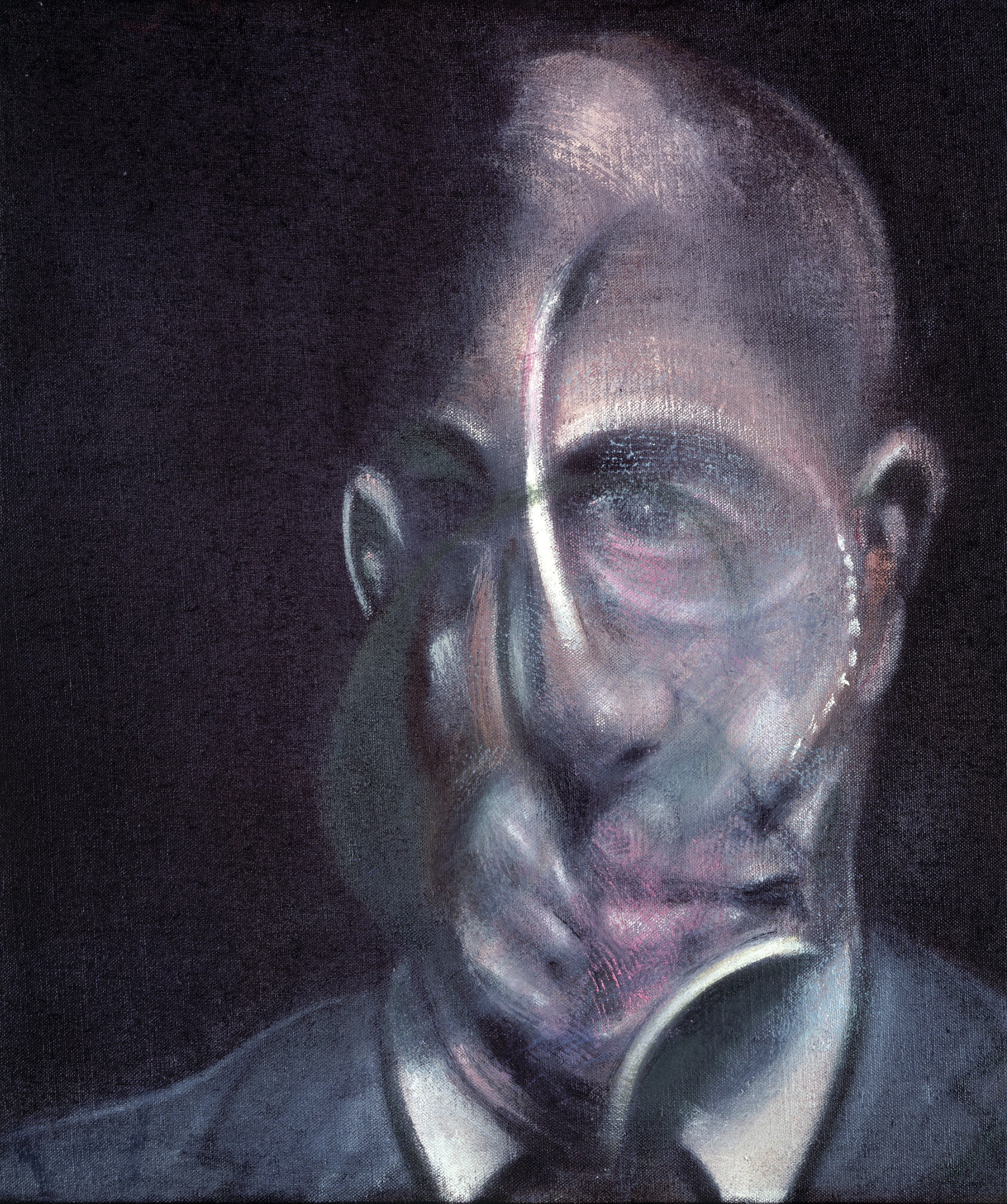 Francis Bacon, <em>Portrait of Michel Leiris</em> (1976). Courtesy of Guggenheim Museum Bilbao.