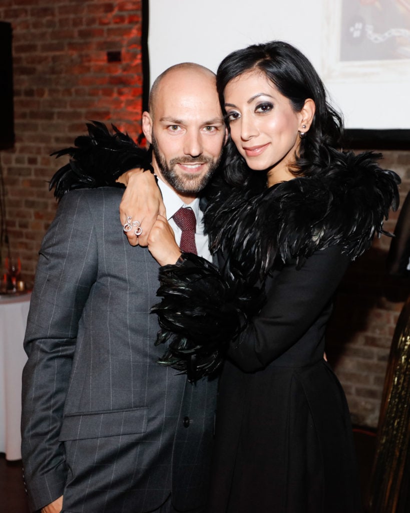 Renaud Proch and Noreen Ahmad at the ICI Benefit Auction. Courtesy of BFA.