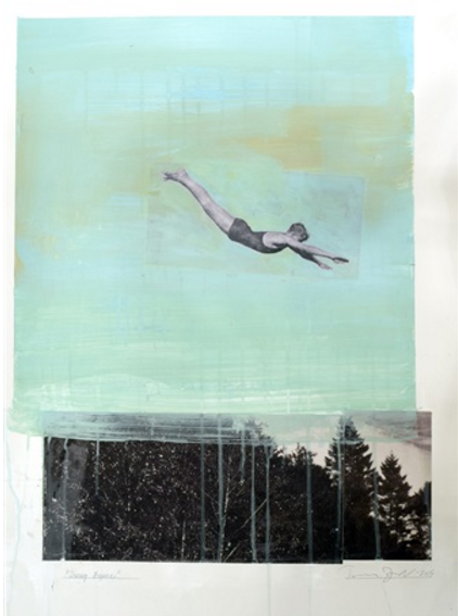 Tom Judd, Diving Figure #4. Courtesy of Robischon Gallery.