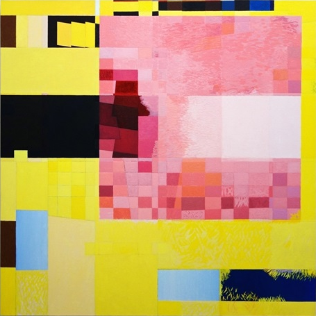 Jeremy Gilbert-Rolfe, Pink Square (2014). Courtesy of Louis Stern Fine Arts.