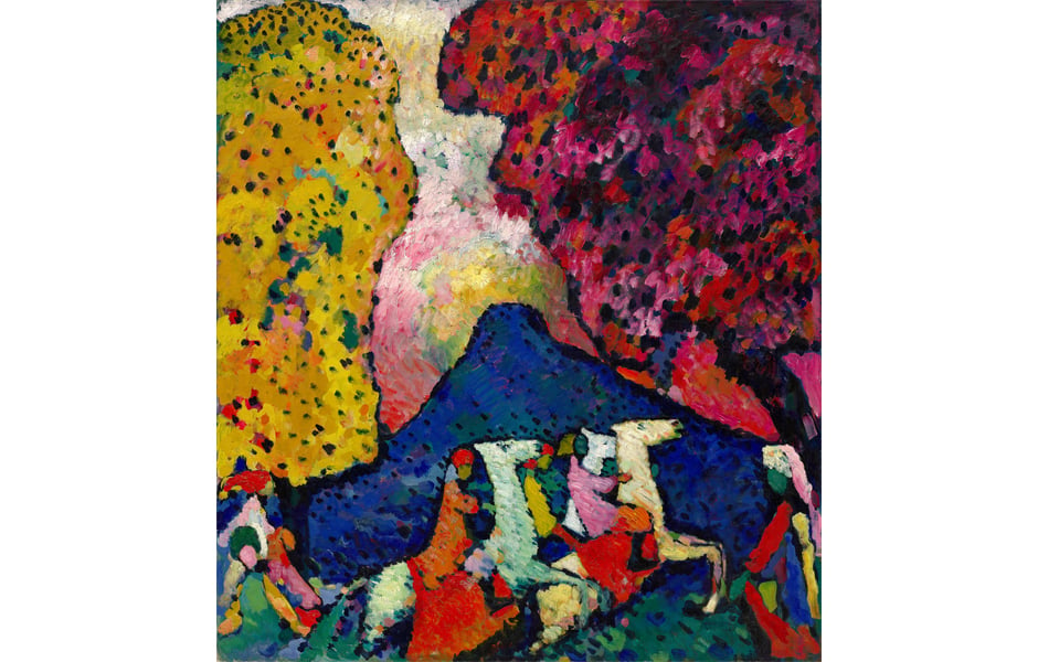 Wassily Kandinsky Blue Mountain (1908/09). Photo: Courtesy Fondation Beyeler.