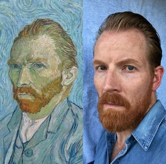 Vincent van Gogh lookalike Petter Samuelson. Courtesy of I Am Vincent. 