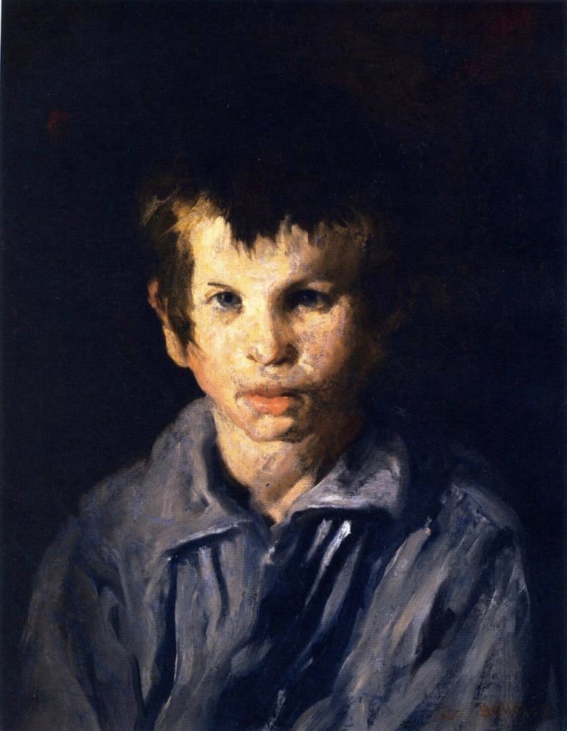 George Wesley Bellows, The Cross-Eyed Boy (1906). Courtesy of Mead Art Museum. 