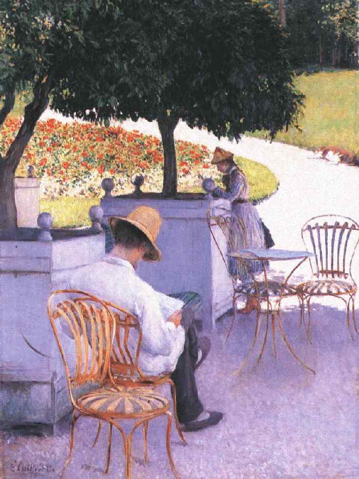 Gustave Caillebotte, The Orange Trees (1878). Courtesy of the Houston Museum of Fine Arts. 