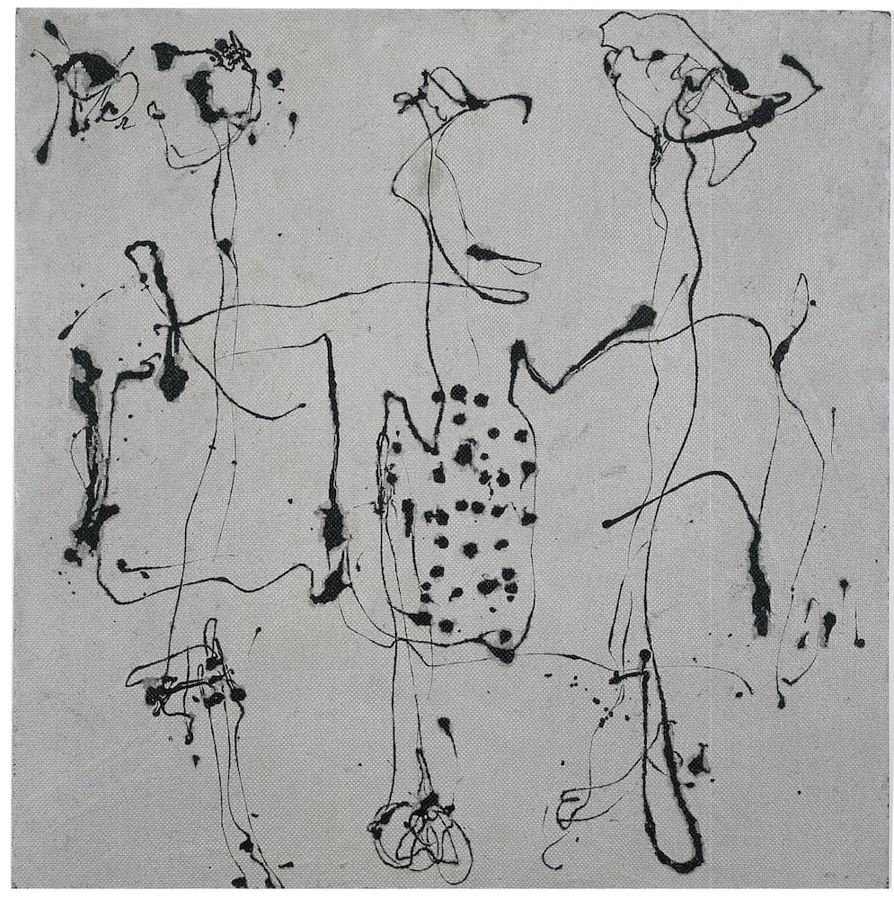 Jackson Pollock (Silver Square) (1950). Photo courtesy Ordovas Gallery 