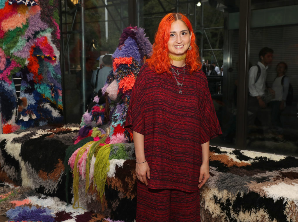 Artist Sarah Zapata attends as Marimekko and Museum of Arts and Design celebrate New York Textile Month at Marimekko New York on September 19, 2016 in New York City. Courtesy of Cindy Ord/Getty Images North America.