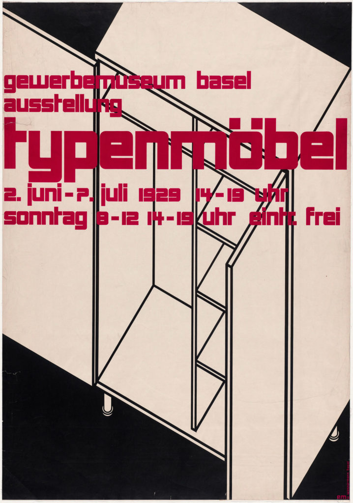 Ernst Mumenthaler. Typenmöbel (Standardized furniture). 1929. Courtesy MoMA.