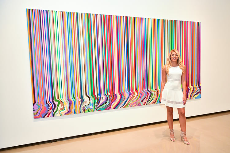Marcelle Murdock at the opening of Ian Davenport and Robert Polidori at Paul Kasmin Gallery. Courtesy of photgrapher Sean Zanni © Patrick McMullan.
